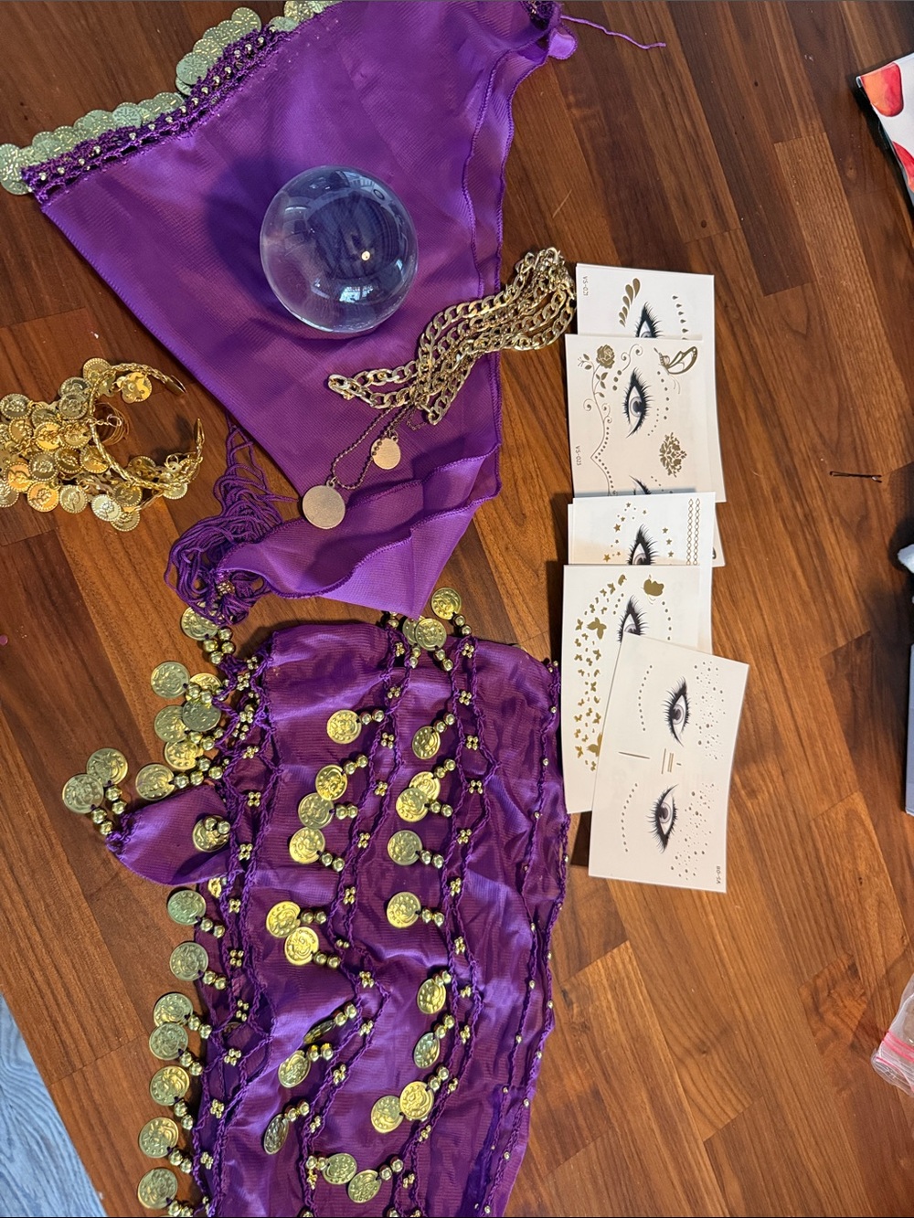 Purple fortune teller or Belly Dance costume Halloween